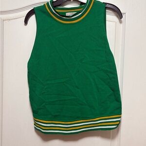 New York & Company Green Sleeveless Top